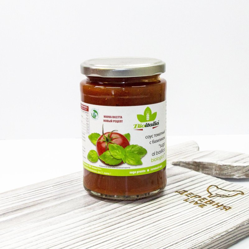 Соус томатный с базиликом Organic Bioitalia 350 г