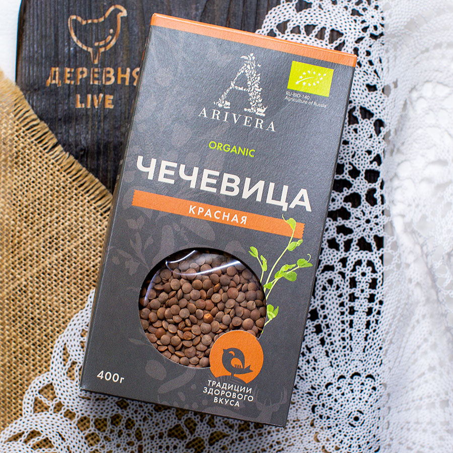 Чечевица красная Organic Arivera 400 г